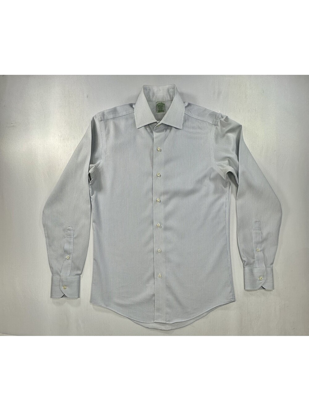 Brooks Brothers Striped Non-Iron Milano Button Up Blue Men M